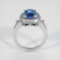 3.99 Ct. Blue Sapphire Ring, 10K White Gold 3