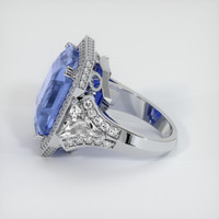 18.69 Ct. Sapphire Ring, 14K White Gold 4