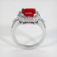 3.00 Ct. Ruby Ring, 14K White Gold 3