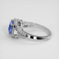 2.15 Ct. Blue Sapphire Ring, 14K White Gold 4