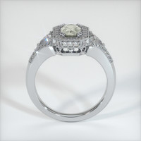 0.84 Ct. Green Sapphire Ring, 14K White Gold 3