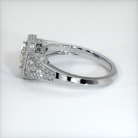 0.84 Ct. Green Sapphire Ring, 14K White Gold 4