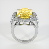 15.02 Ct. Yellow Sapphire Ring, 14K White Gold 3