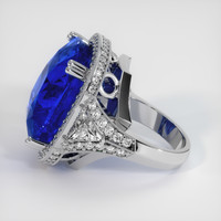 52.27 Ct. Sapphire Ring, 18K White Gold 4