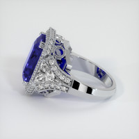10.47 Ct. Blue Sapphire Ring, 18K White Gold 4