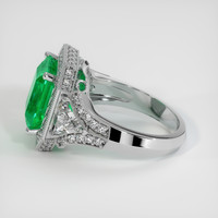 4.73 Ct. Emerald Ring, 18K White Gold 4