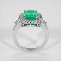 3.21 Ct. Emerald Ring, 18K White Gold 3