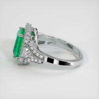 3.21 Ct. Emerald Ring, 18K White Gold 4