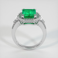 3.30 Ct. Emerald Ring, 18K White Gold 3