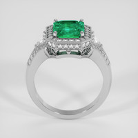 2.83 Ct. Emerald Ring, 18K White Gold 3
