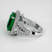 10.45 Ct. Emerald Ring, 18K White Gold 4