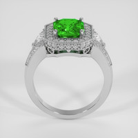 3.03 Ct. Tsavorite Garnet Ring, 18K White Gold 3