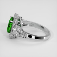 3.03 Ct. Tsavorite Garnet Ring, 18K White Gold 4