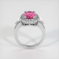 2.73 Ct. Pink Sapphire Ring, 18K White Gold 3