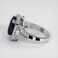 5.33 Ct. Sapphire Ring, 18K White Gold 4