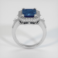 4.27 Ct. Sapphire Ring, 18K White Gold 3