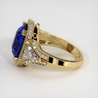 8.50 Ct. Blue Sapphire Ring, 14K Yellow Gold 4