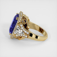 10.47 Ct. Blue Sapphire Ring, 14K Yellow Gold 4