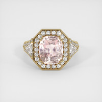 5.28 Ct. Padparadscha Sapphire Ring, 14K Yellow Gold 1