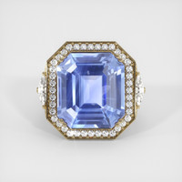 18.69 Ct. Sapphire Ring, 18K Yellow Gold 1