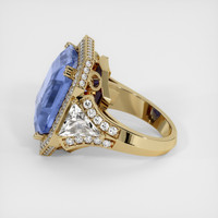 18.69 Ct. Sapphire Ring, 18K Yellow Gold 4