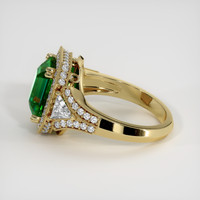 3.79 Ct. Emerald Ring, 18K Yellow Gold 4