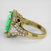 6.81 Ct. Emerald Ring, 18K Yellow Gold 4