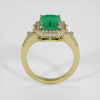 2.57 Ct. Emerald Ring, 18K Yellow Gold 3