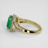 2.57 Ct. Emerald Ring, 18K Yellow Gold 4