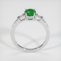 0.94 Ct. Emerald Ring, Platinum 950 3