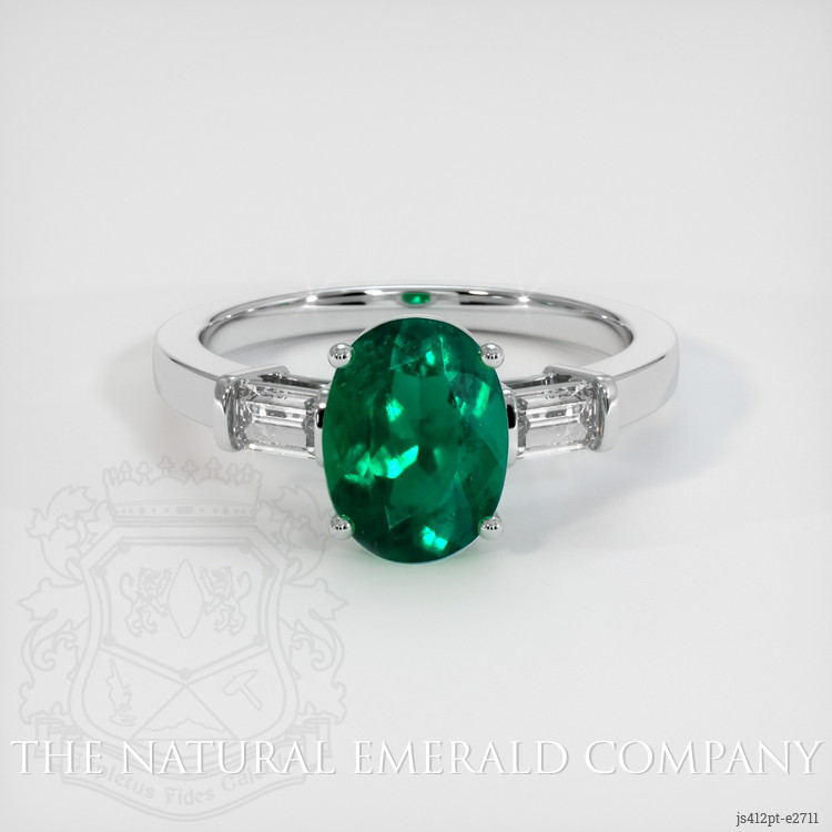 Emerald Ring 1.61 Ct. Platinum 950 | The Natural Emerald Company