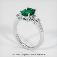 1.61 Ct. Emerald Ring, Platinum 950 2