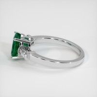 1.61 Ct. Emerald Ring, Platinum 950 4