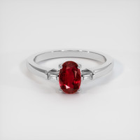 1.05 Ct. Ruby Ring, Platinum 950 1