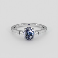 3.06 Ct. Violet Spinel Ring, 14K White Gold 1