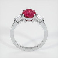 2.47 Ct. Ruby Ring, 14K White Gold 3