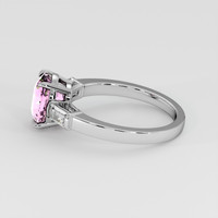 2.23 Ct. Pink Sapphire Ring, 14K White Gold 4