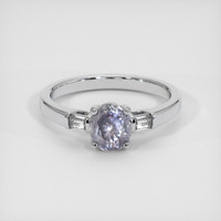 1.26 Ct. Bi Color Sapphire Ring, 18K White Gold 1