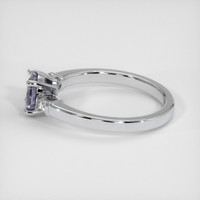 1.26 Ct. Bi Color Sapphire Ring, 18K White Gold 4