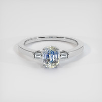 2.25 Ct. Bi Color Sapphire Ring, 18K White Gold 1