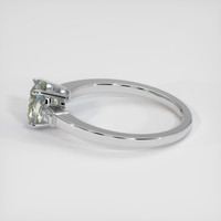 2.25 Ct. Bi Color Sapphire Ring, 18K White Gold 4