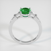 1.13 Ct. Emerald Ring, 18K White Gold 3