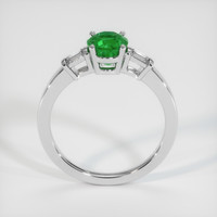0.94 Ct. Emerald Ring, 18K White Gold 3