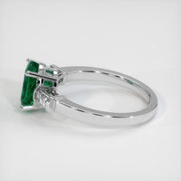 1.61 Ct. Emerald Ring, 18K White Gold 4