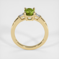 2.02 Ct. Yellowish Green Sapphire Ring, 10K Yellow Gold 3