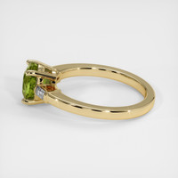 2.02 Ct. Yellowish Green Sapphire Ring, 10K Yellow Gold 4