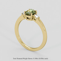 1.57 Ct. Bi Color Sapphire Ring, 14K Yellow Gold 2