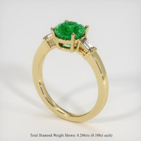 1.45 Ct. Emerald Ring, 18K Yellow Gold 2