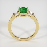 1.13 Ct. Emerald Ring, 18K Yellow Gold 3