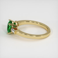 1.13 Ct. Emerald Ring, 18K Yellow Gold 4